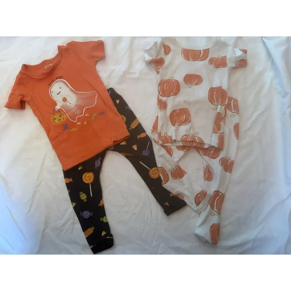 Carter's Halloween/Fall Pajama lot Size 18 month